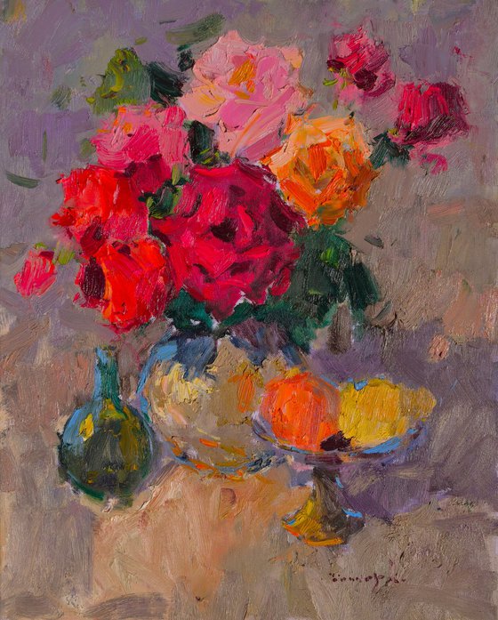 Lush Bouquet of Roses