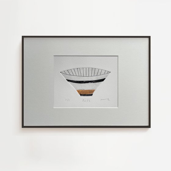 Midcentury Bowl No.2 original drypoint