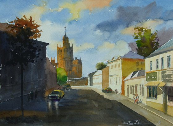 Sunset in Moscow
