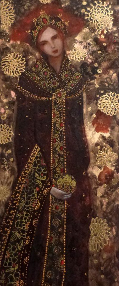 The night of the Czarina. 60x20cm by Loetitia Pillault