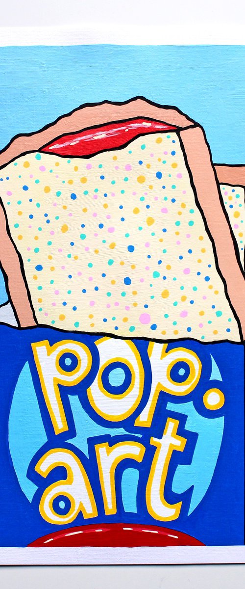 Pop Art Pop Tart A4 Painting by Ian Viggars