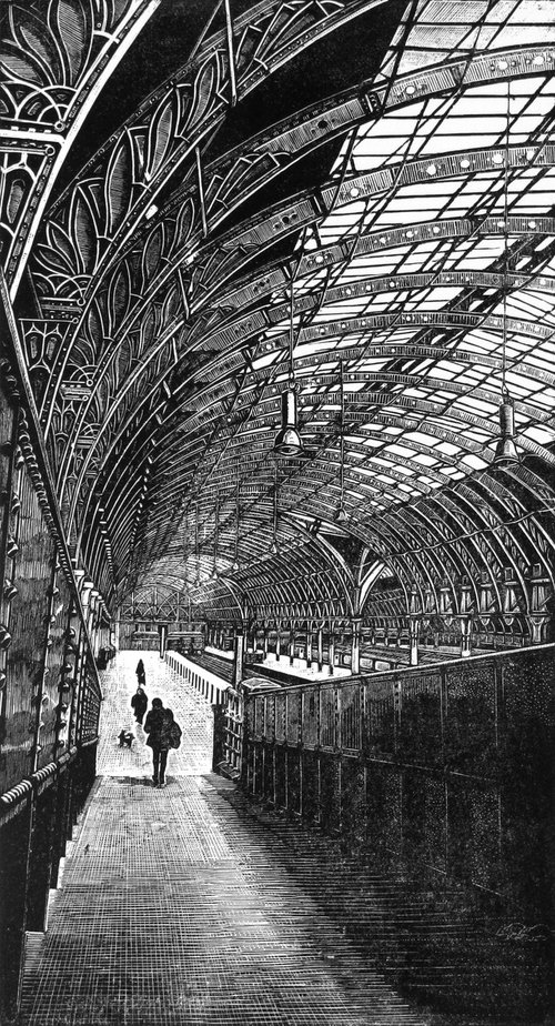 [framed] Paddington Station by Rebecca Coleman