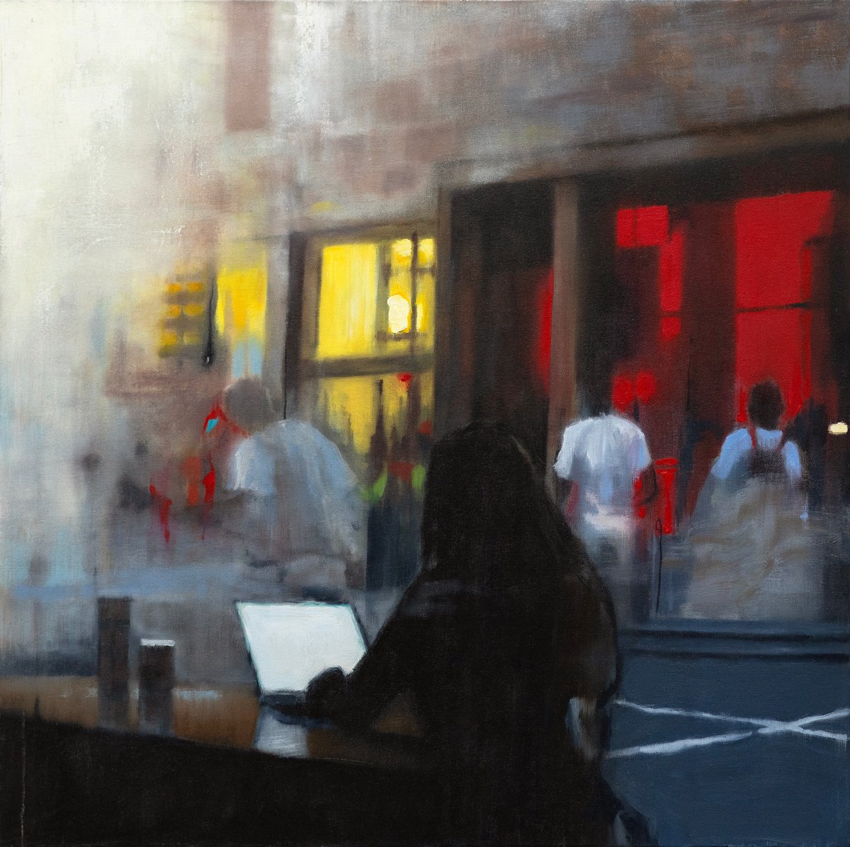 Expressive Oil Painting , There Were Times By Andrew Mcneile Jones, 31 X 31, Artwork For Sale On Artfinder