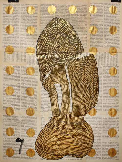 Abstract figure of a woman. by Marat Cherny