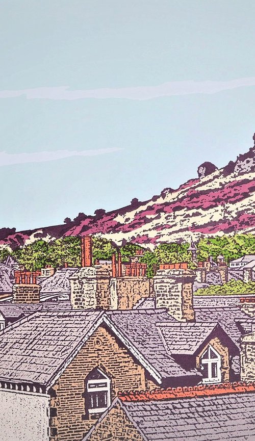 Ilkley rooftops to cow & calf by Talia Russell