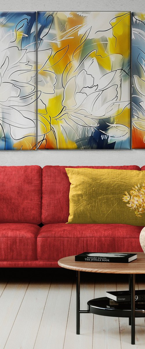 Magic Airy Peonies #1 by V+V Kniazievi