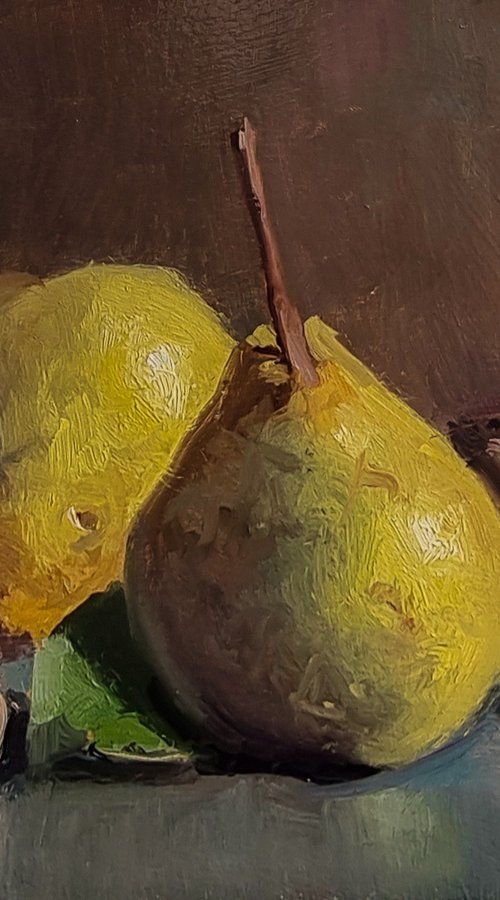 Pears and Wallnuts by Pascal Giroud
