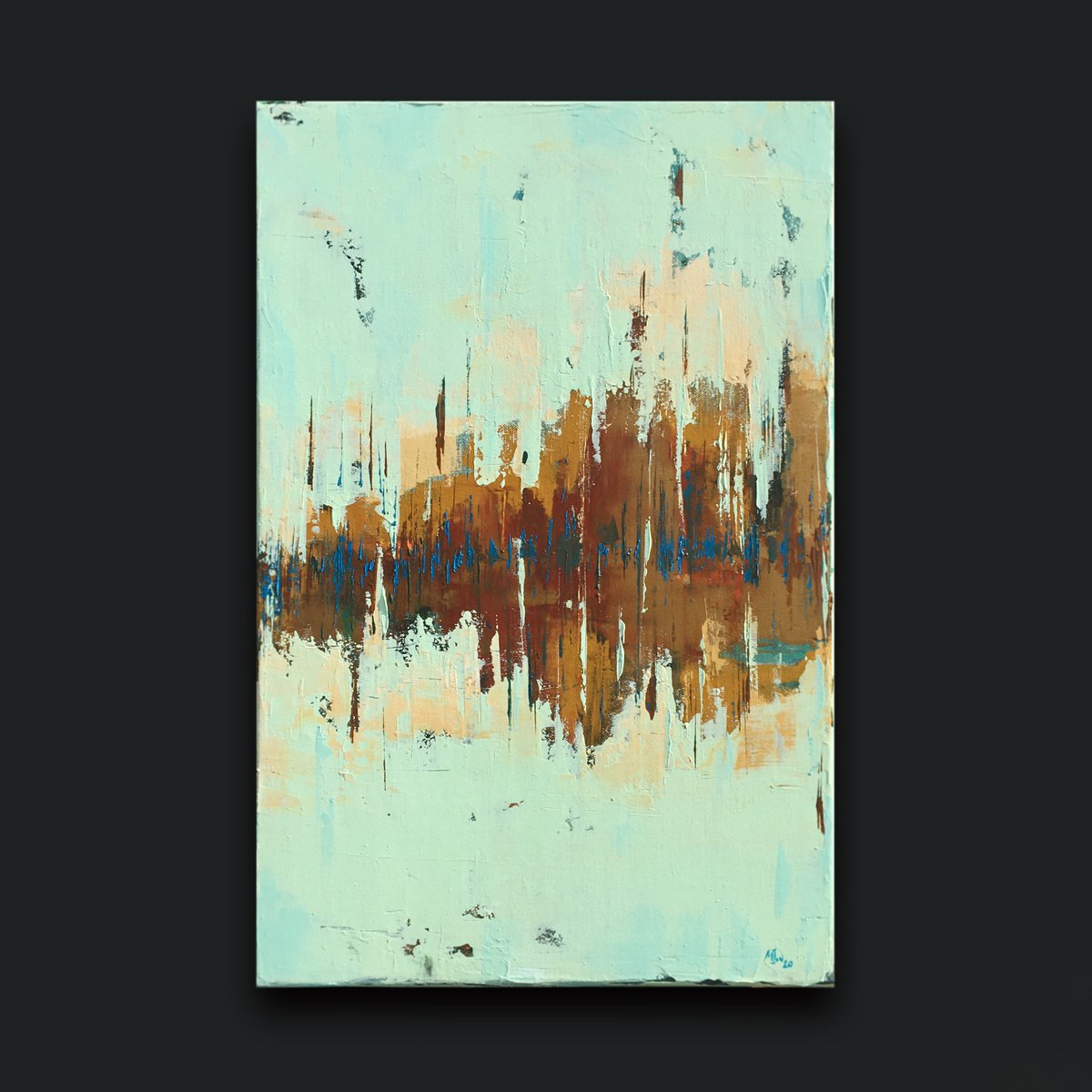 Horizontal Tear P1 - Abstract Painting by Matthew Withey