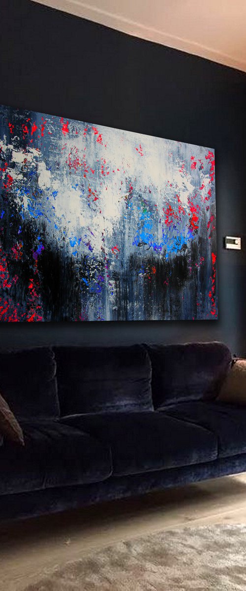 150x100cm. / abstract painting / Abstract 1134 by Alex Senchenko