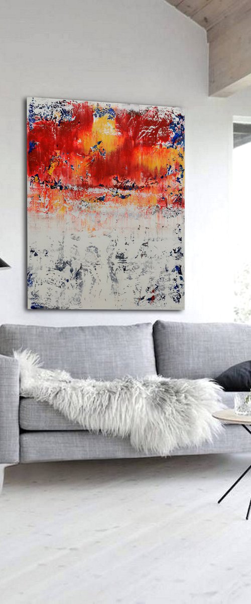 120x100cm. / Abstract painting / Abstract 2149 by Alex Senchenko