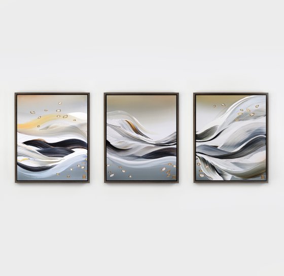 Gently Falling Triptych