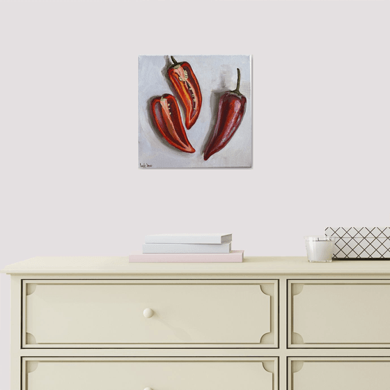 Red Still Life with Paprika