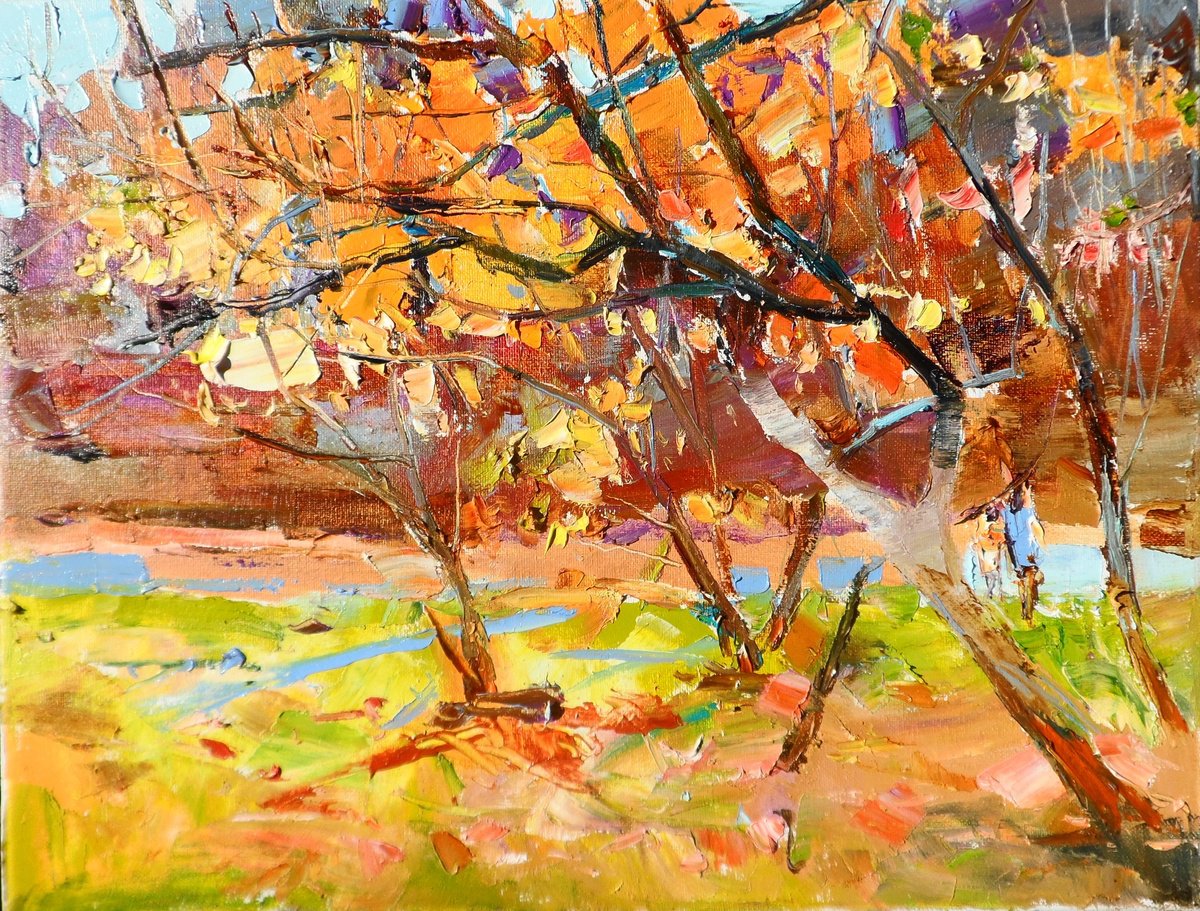 Autumn in the garden by Yehor Dulin
