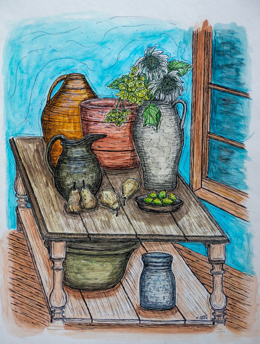 Impressionistic Watercolour , Tableaux By Kim Jones Miller, 13 X 16, Artwork For Sale On Artfinder