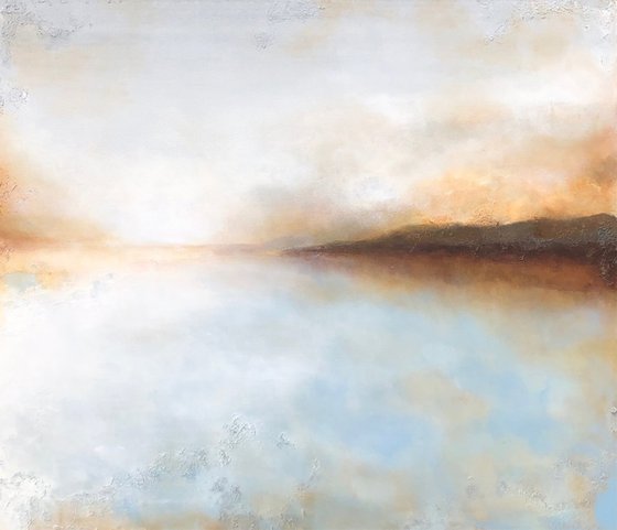 calming coast (120 x 100 cm) Dee Brown