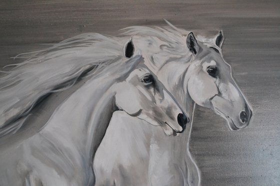 Magic White: Two Horses