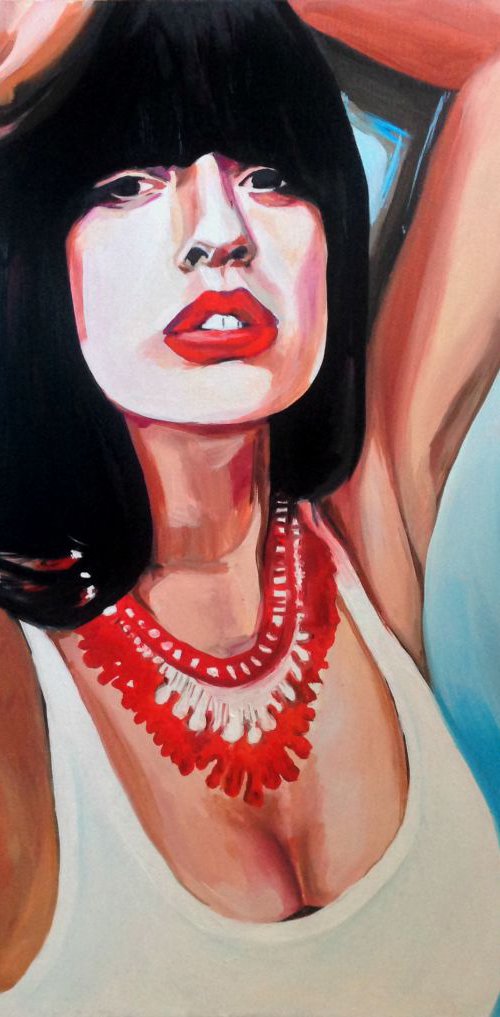 Red lipstick by Sasha Robinson