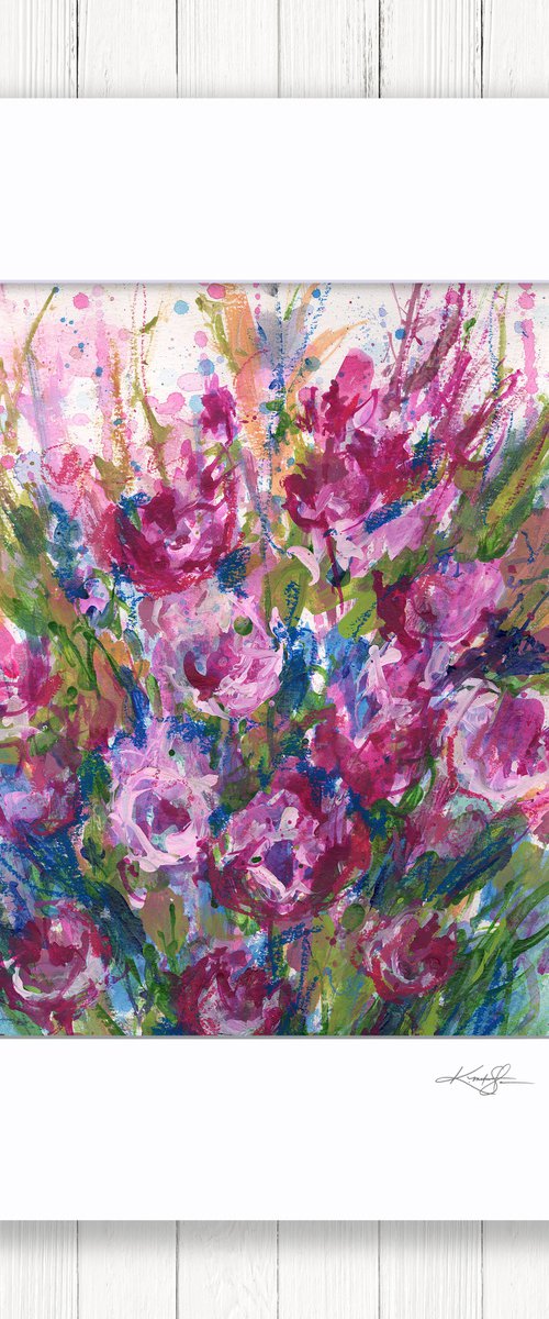 Floral Flourish 2 - Abstract Flower Painting by Kathy Morton Stanion by Kathy Morton Stanion