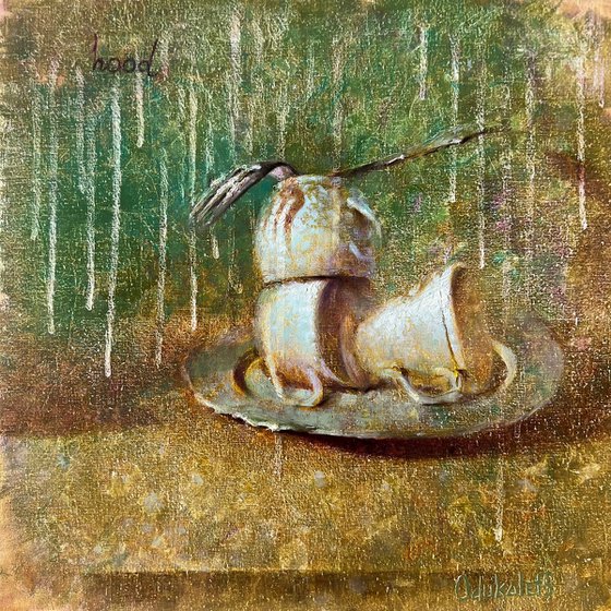 Porcelain Cups and Forks