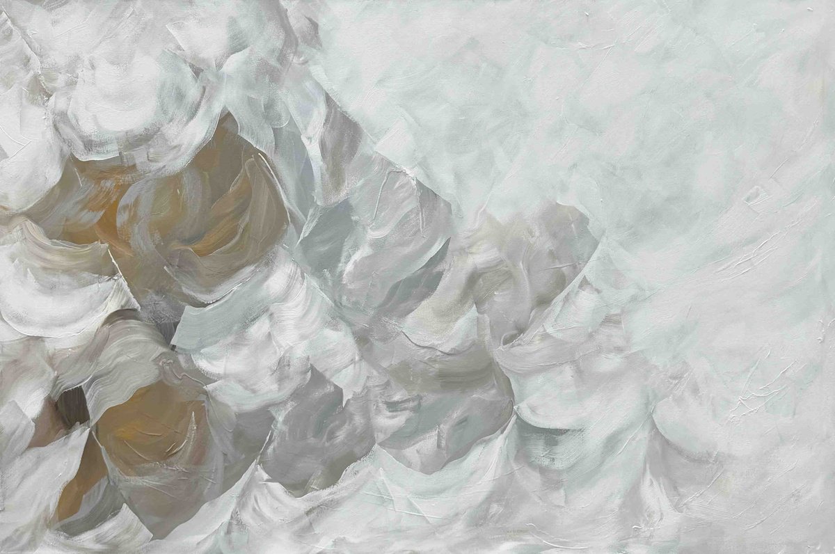 Abstract Acrylic Painting By Ivana Gigovic, 59 X 39, Feels Like Spring No 96, Original Artwork