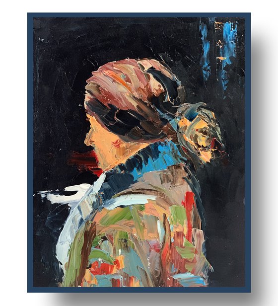 Abstract woman portrait.