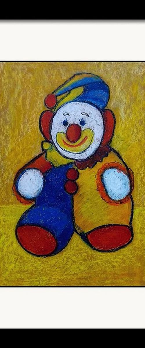 The Colorful Clown Stuffed Toy by Asha Shenoy