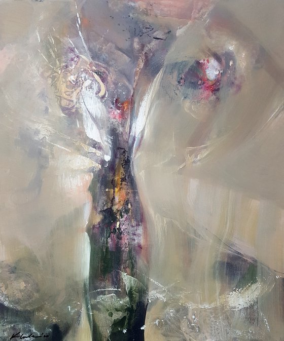 Soft diaphane greys abstract still life by master O KLOSKA