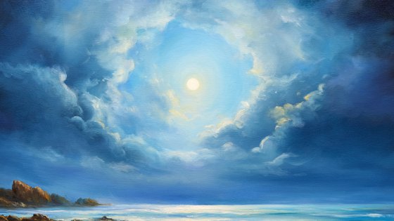 Moonlight Seascape Fantasy