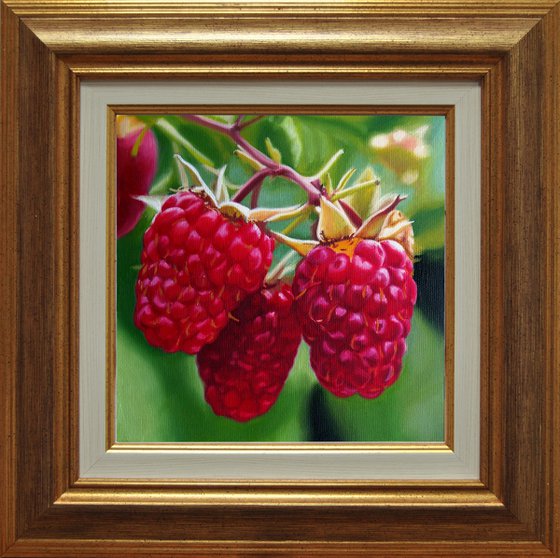Raspberries painting