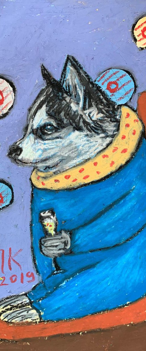 Drinking dog #30 by Pavel Kuragin