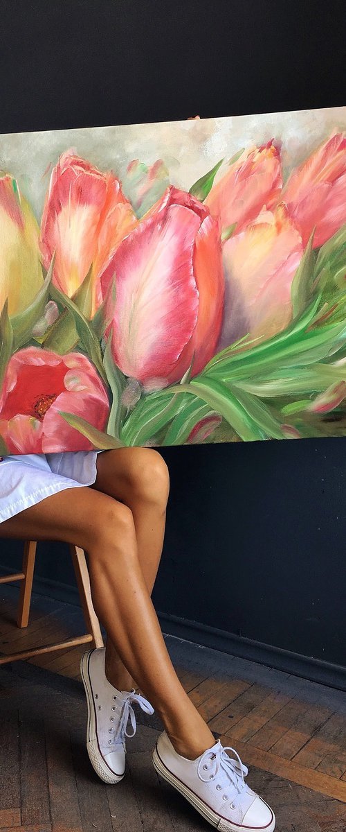Spring Tulips by Anna Lyashenko