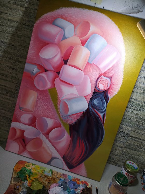 Marshmallow flame