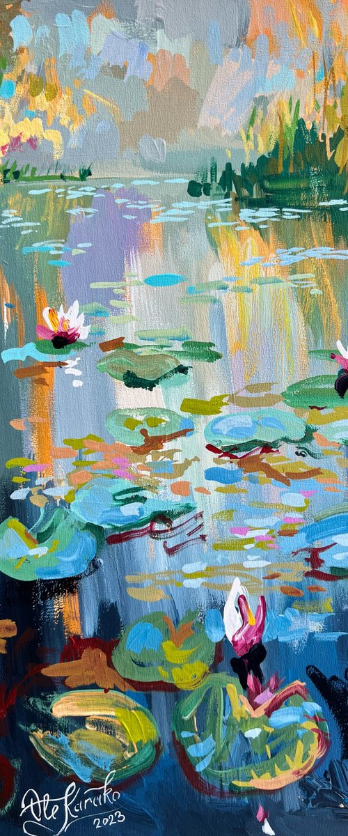 Water Lilies 11 by Ole Karako