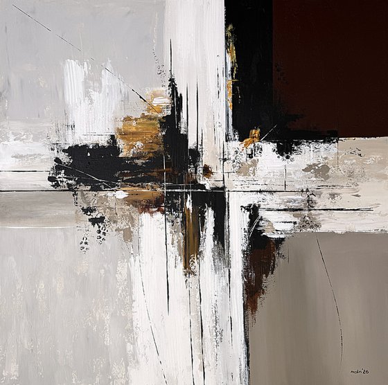 Convergence of Light. Square Abstract