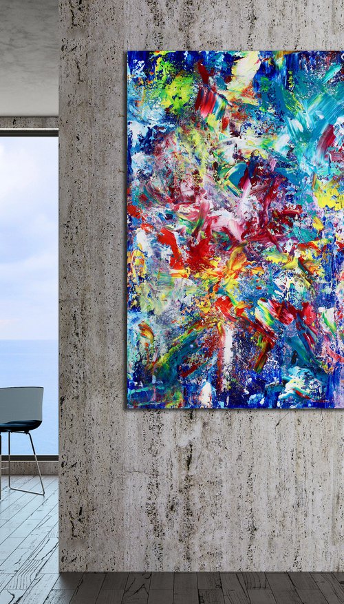 A floral explosion! | Seated by a little fountain by Nestor Toro by Nestor Toro