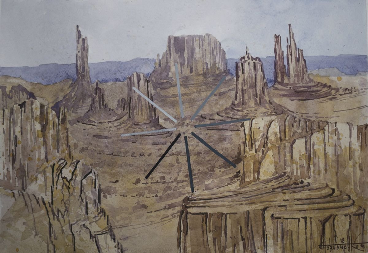 Photorealistic Landscape Watercolour By Eugene Gorbachenko, 17 X 12, Loading #3, Original Artwork