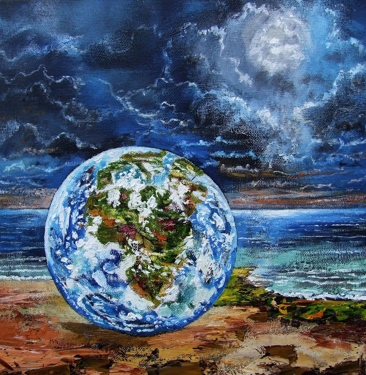 Earth 2019 Oil Painting By Nathan J Art Artfinder