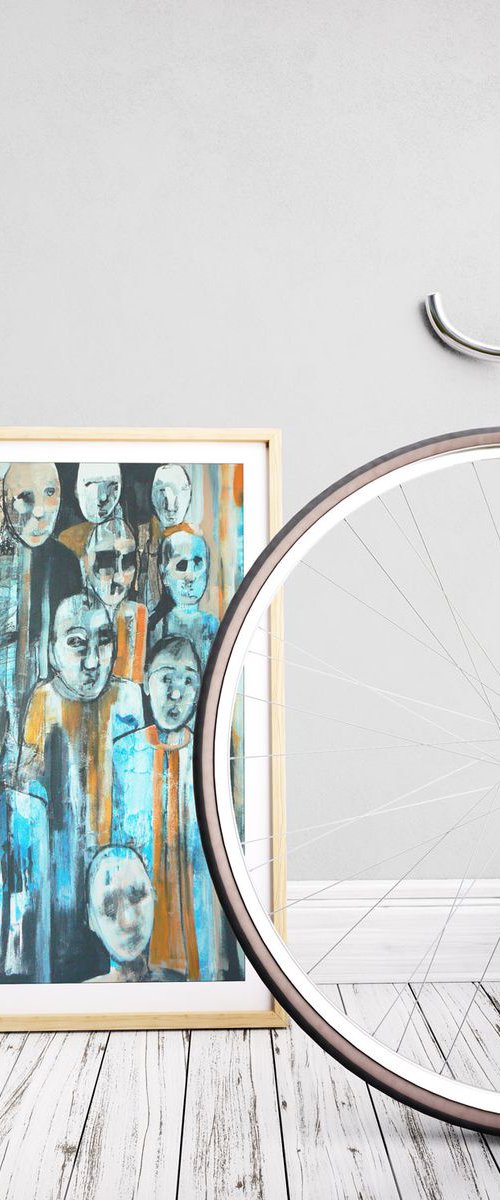 Study of a crowd #16 by Carolynne Coulson