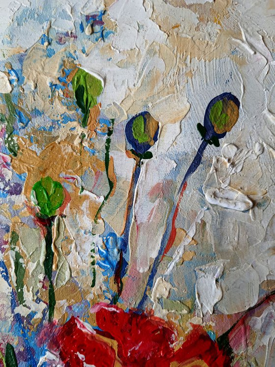 Poppies and Two Jugs.