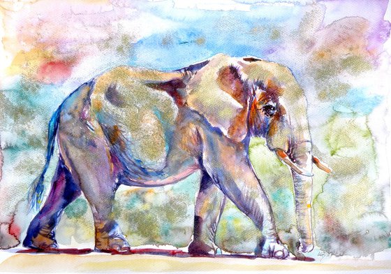 Elephant in gold