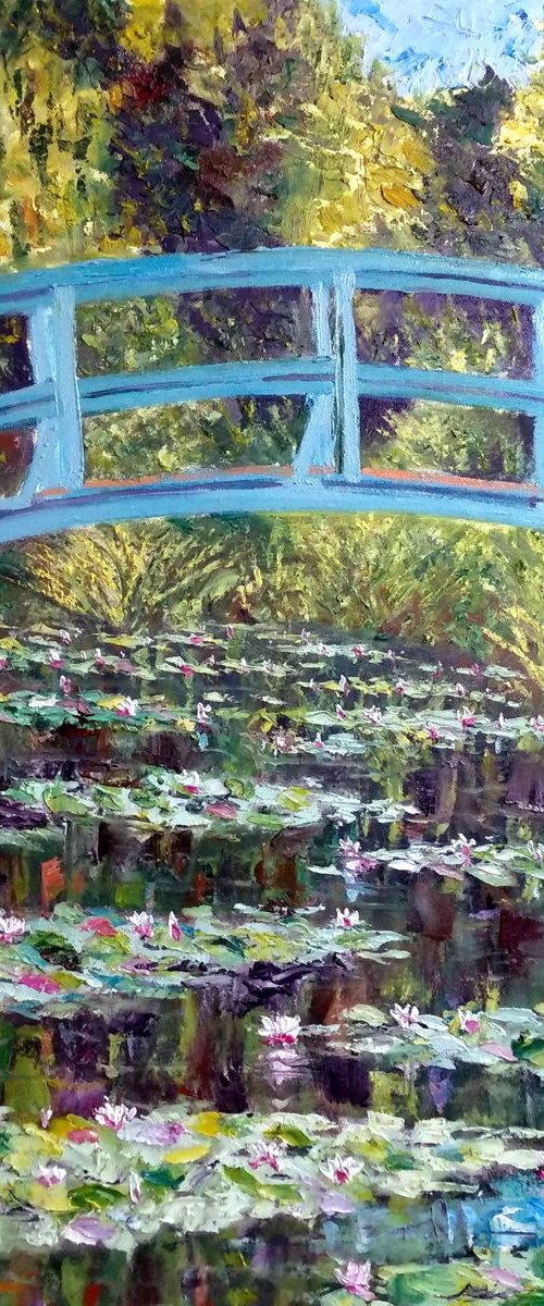 Monet  Water Lilies 4 by Vishalandra Dakur