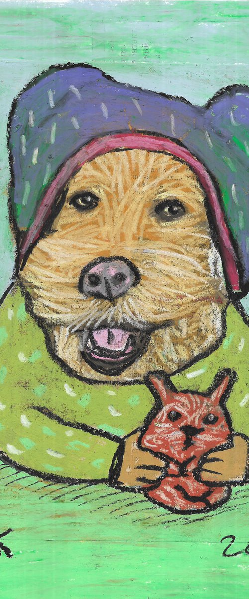 Dog with toy #6 by Pavel Kuragin