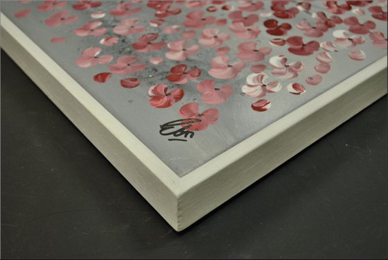 Just a Branch  acrylic abstract painting cherry blossoms nature painting framed canvas wall art
