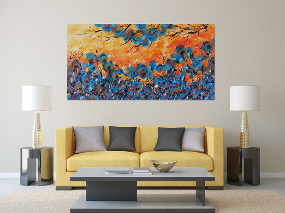 Sunset flowers by M.Y.