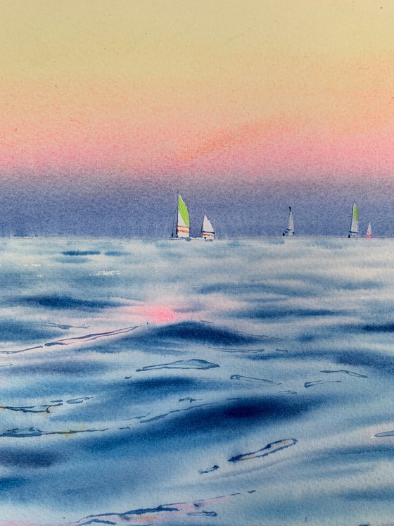 Yachts at sea #5