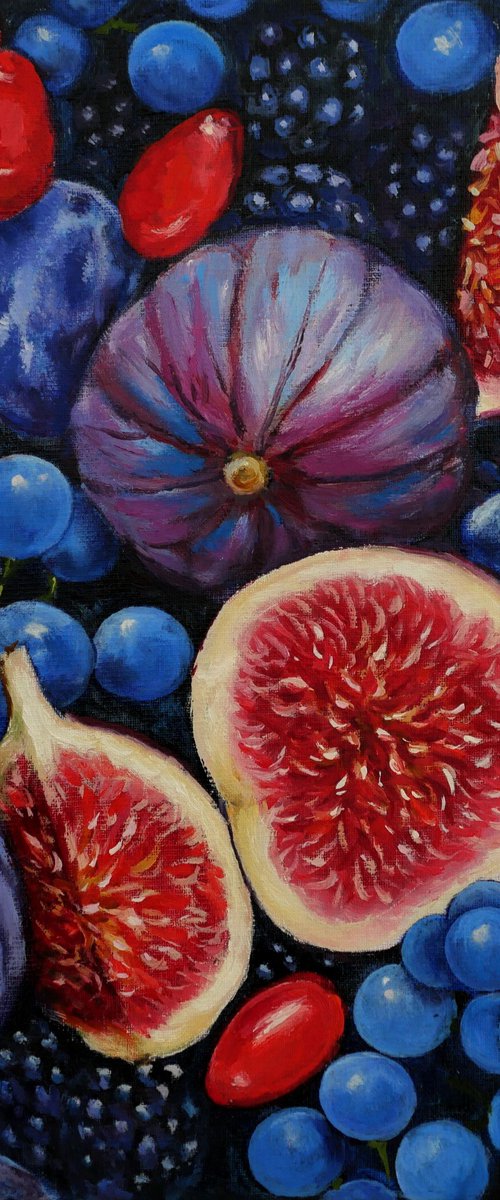 Blue fruits by Alfia Koral