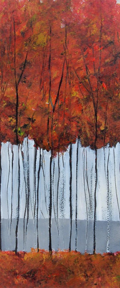 Autumn Trees 3 by Jan Rippingham