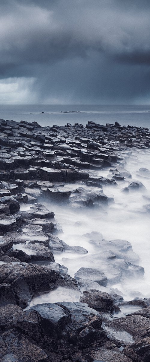 Stormy weather at Giant's Causeway by Peter Zelei