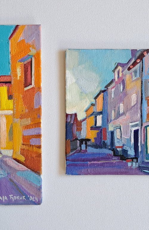 Set of two paintings,16 by Maja Đokić Mihajlović
