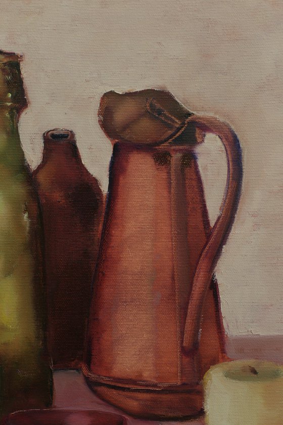 Pitcher and Bottles